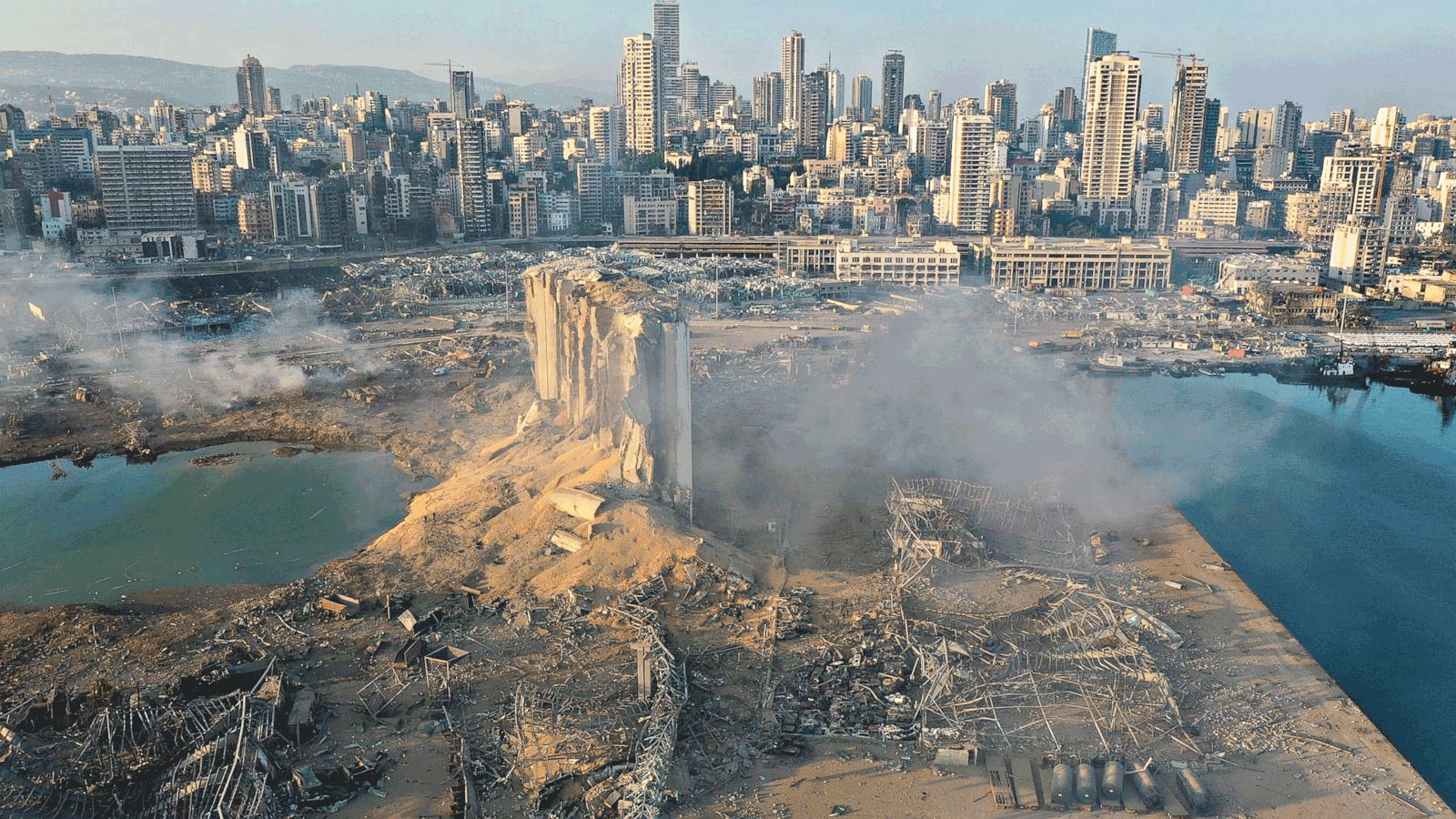 Beyrut patlamasının uydu görüntüleri